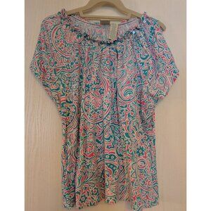 Caribbean Joe Island Supply Co. Tropical Top Size XL